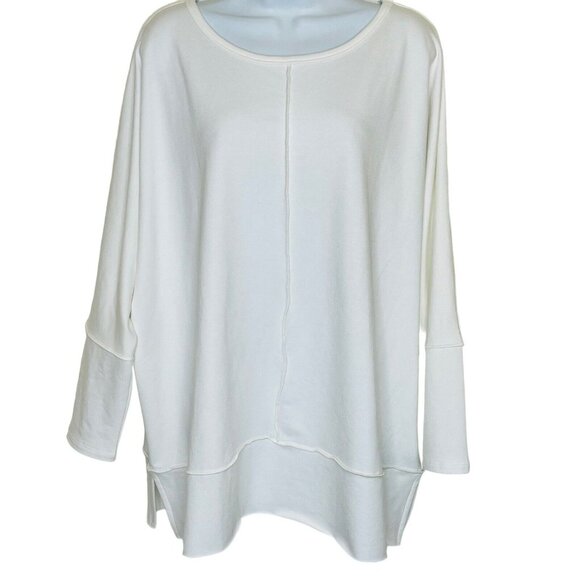 Spanx Perfect Length Top Dolman 3/4 Sleeve Ivory - Picture 10 of 14